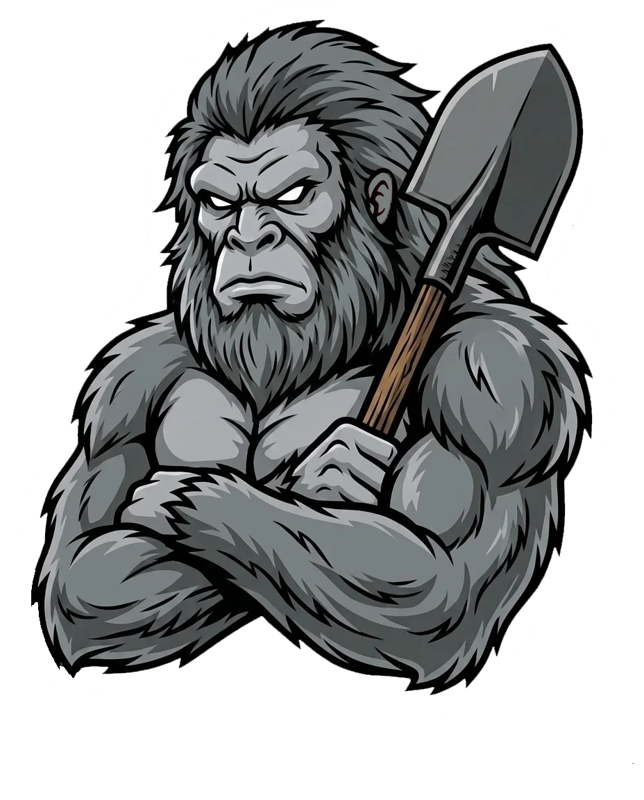Yetti Landscaping mascot